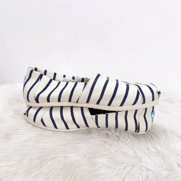 Spring Navy and White Striped Flats These could be considered Black and White! - Picture 6 of 9
